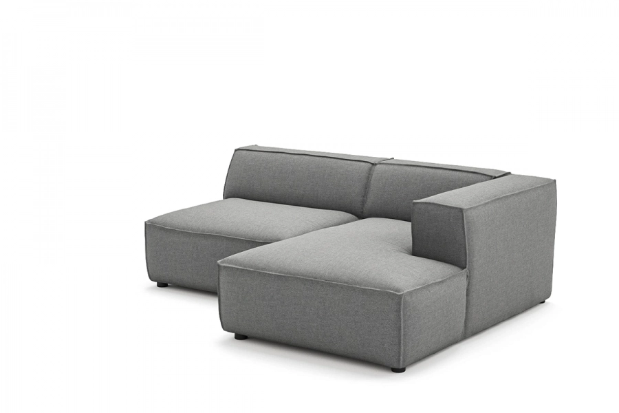 Model MODULARIS WB (wysoki bok) - Modularis WB sofa 1,5 osobowa + longchair prawy